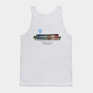 Petersburg, Michigan  - Small Town Charm Tank Top